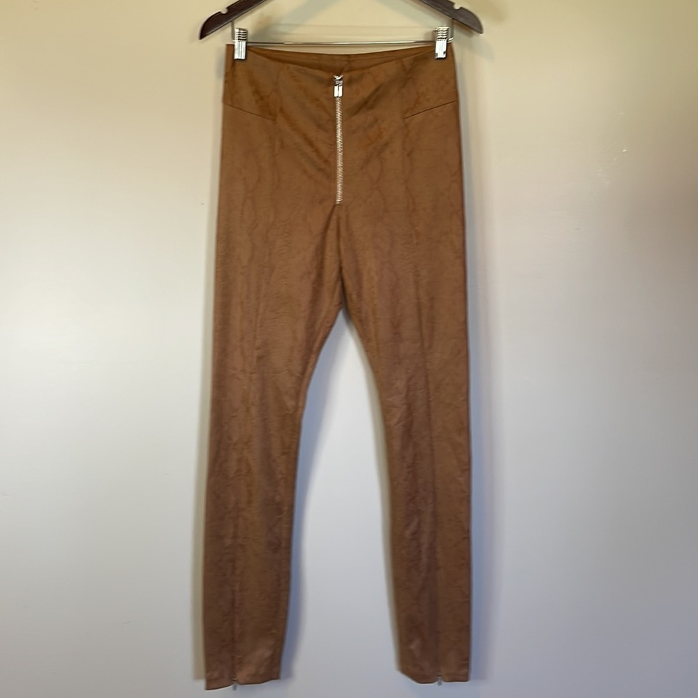 NWT Good American The Boss Pants Snakeskin Print Skinny Pants Size 3/L.